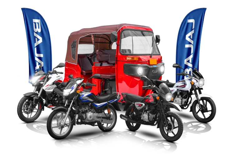 Bajaj Rouser, CT100, Torito y Boxer